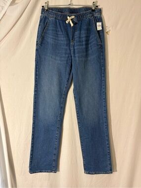 Old Navy Blue Pull-On Kids Jeans with Drawstring